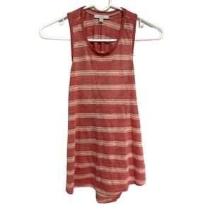 Joie Striped Razorback Twist Linen Tank Top Size XS